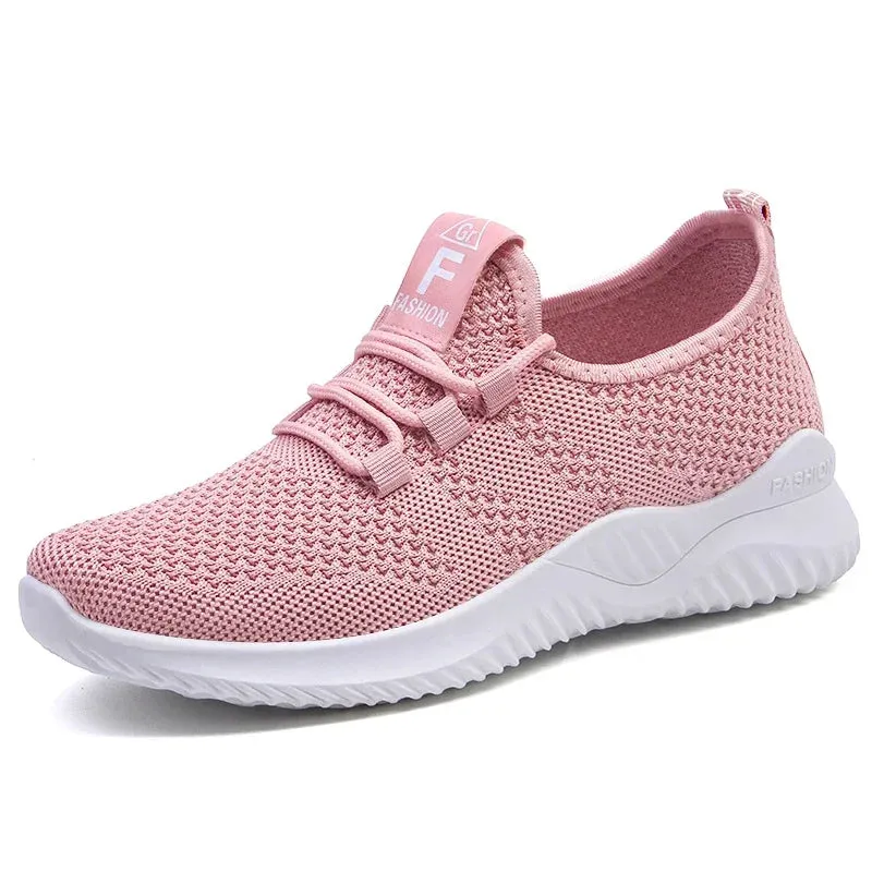 2024 Women's Casual Platform Sneakers – Comfortable, Breathable, Versatile Lace-Up Shoes for Summer Fashion