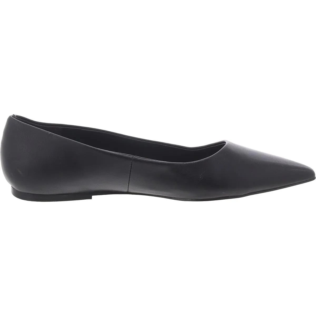 Abound Womens Madelyn Faux Leather Flat Ballet Flats