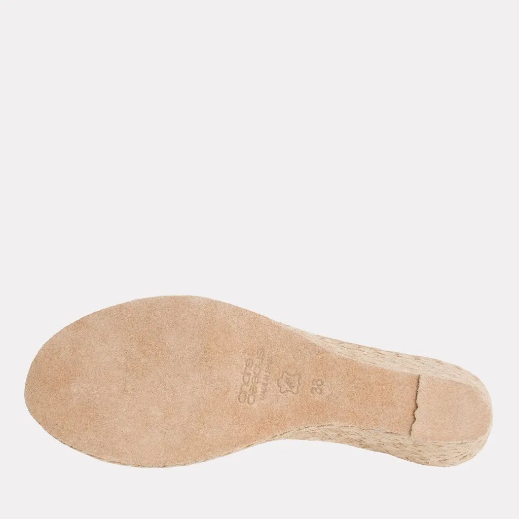 Allison Linen Espadrille Wedge