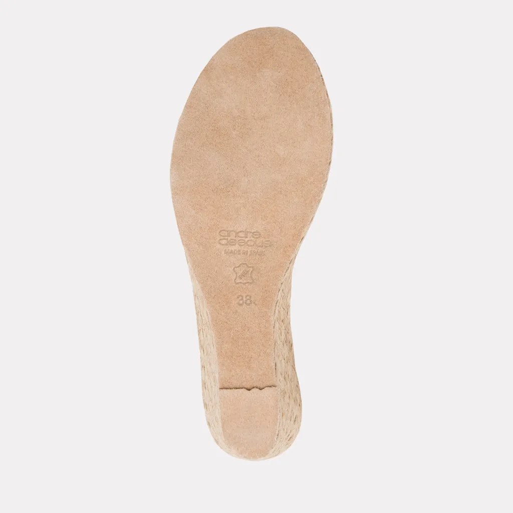 Allison Linen Espadrille Wedge