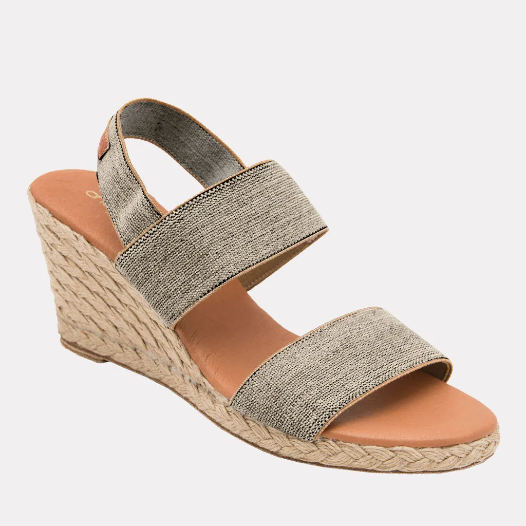 Allison Linen Espadrille Wedge