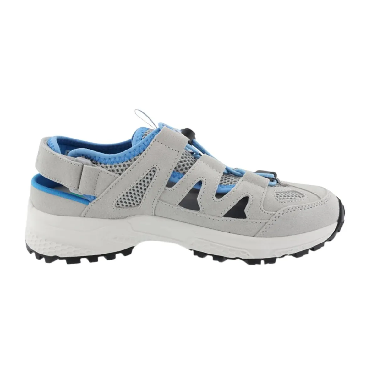 Apex P2143W Women's Closed Toe Sandal In Grey/Blue