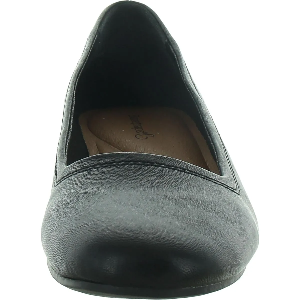 Baretraps Womens Covette Faux Leather Slip-On Ballet Flats