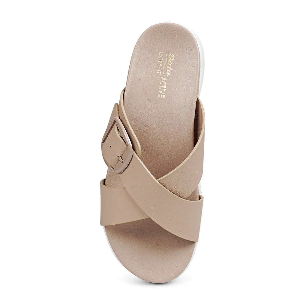 Bata Comfit ARTEMIDE Slip-On Flat Sandal for Women