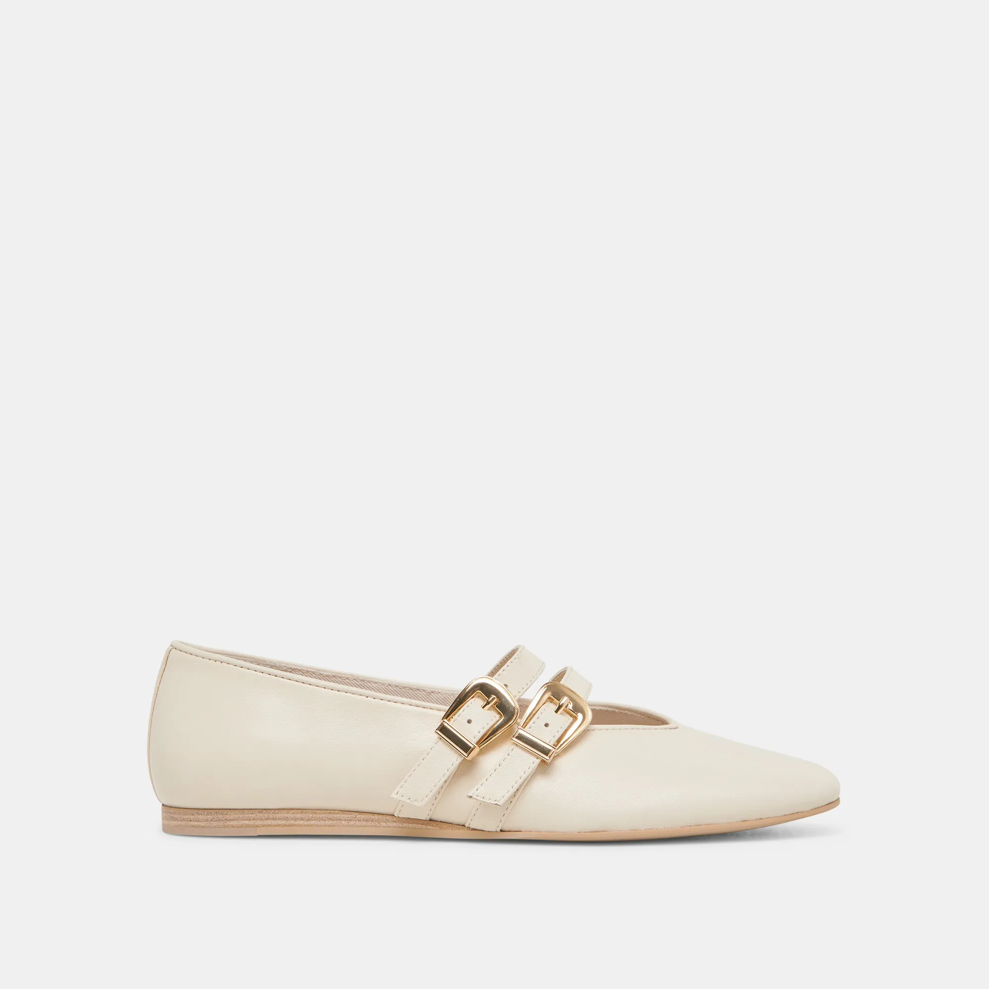 BAYLEE BALLET FLATS IVORY LEATHER