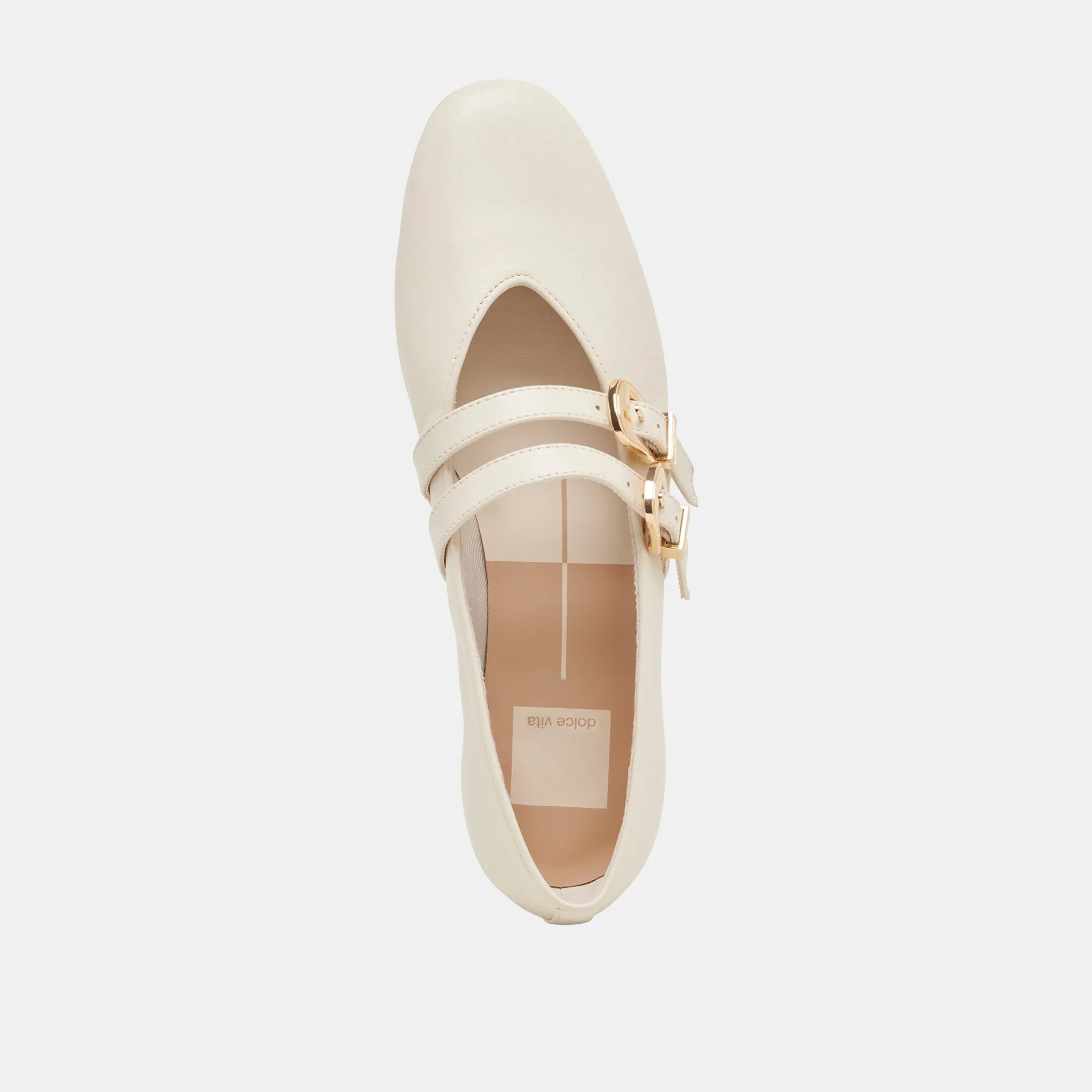 BAYLEE BALLET FLATS IVORY LEATHER