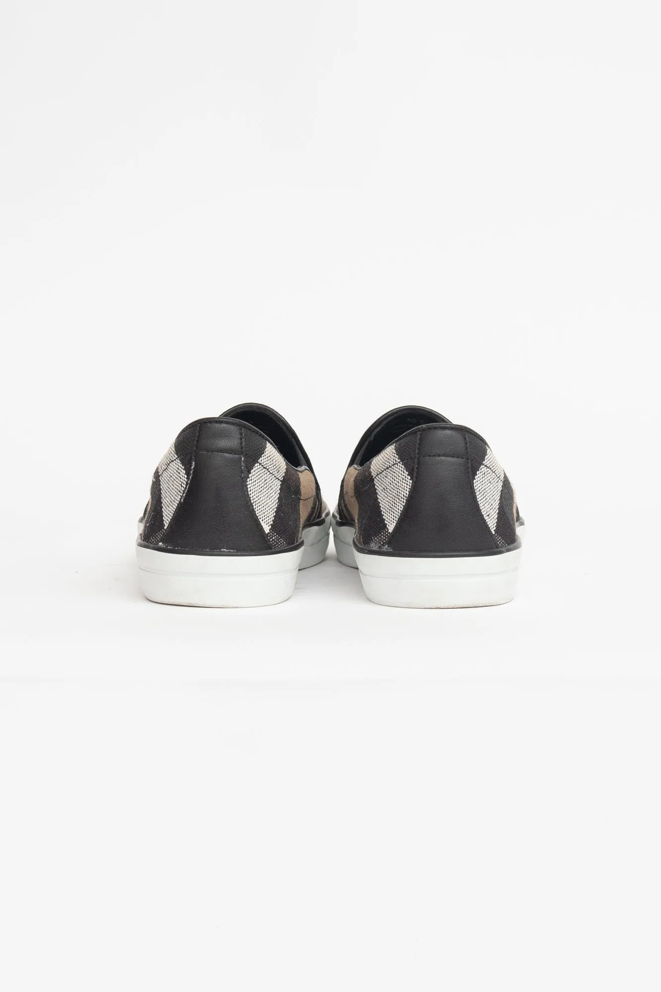 Canvas Heart Slip On Sneakers