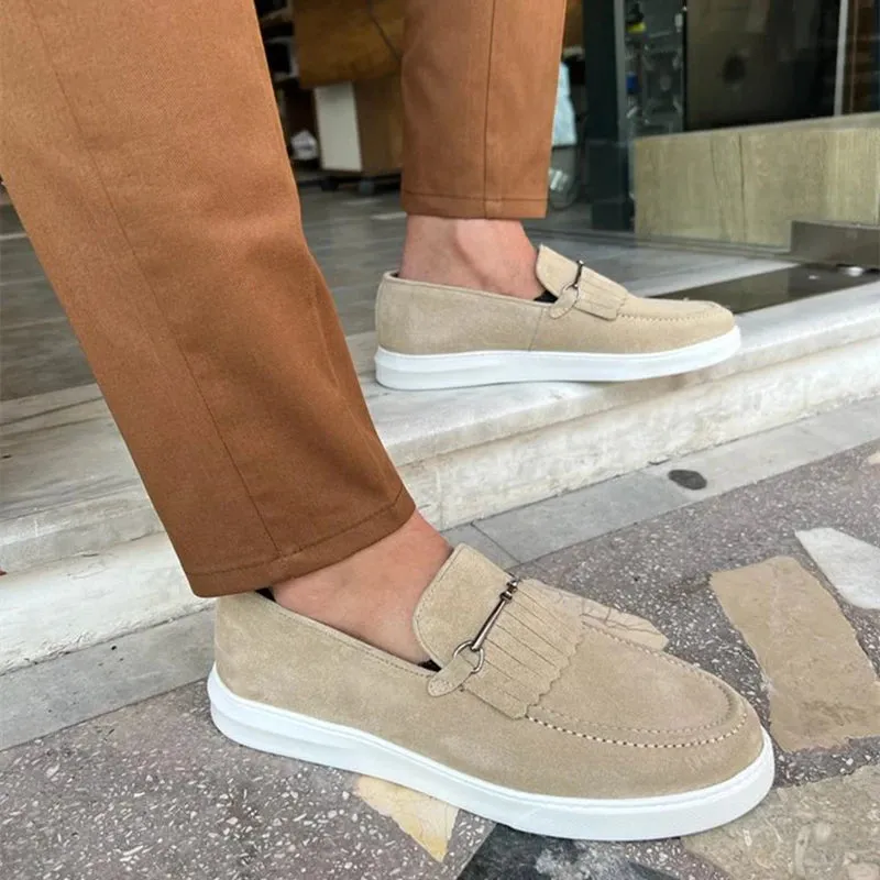 Classic Solid Suede Men's Loafers