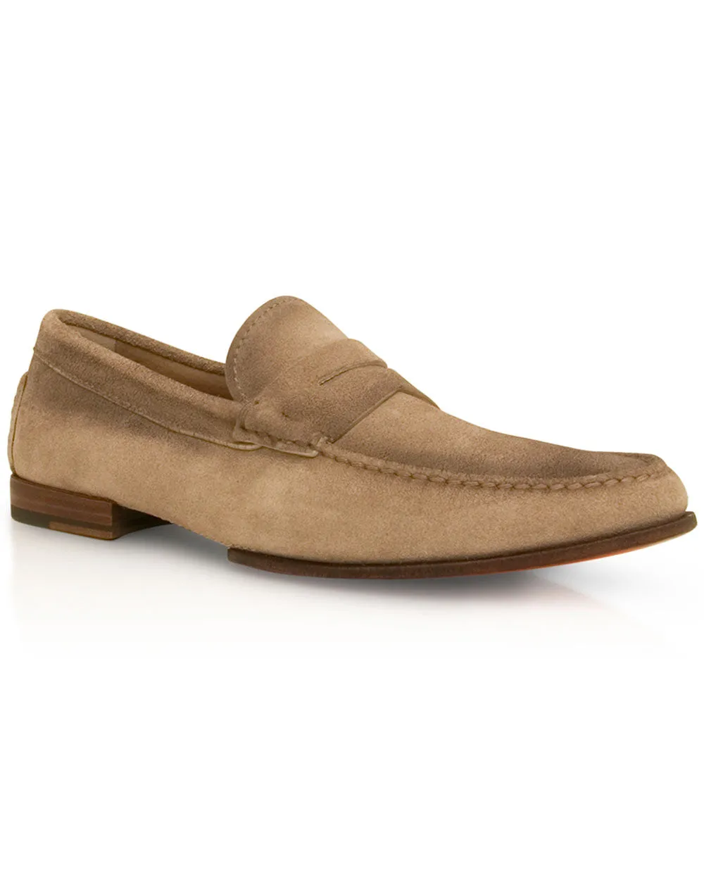 Dousing Suede Loafer in Beige