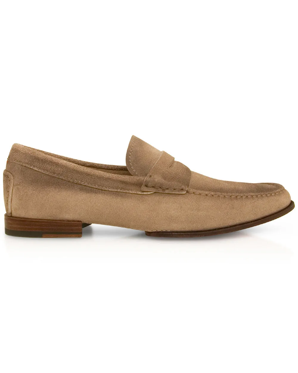 Dousing Suede Loafer in Beige