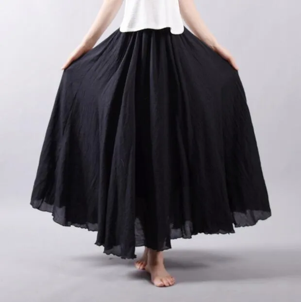 Flowy and Free Chiffon Maxi Skirt