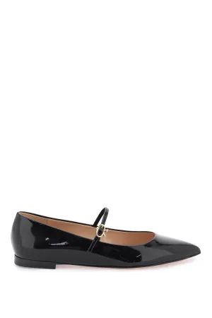 Gianvito Rossi Ribbon Jane Ballerina Flats