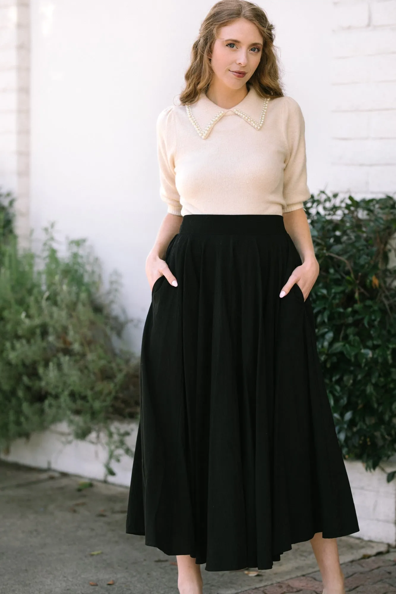 Joelle Solid Maxi Skirt