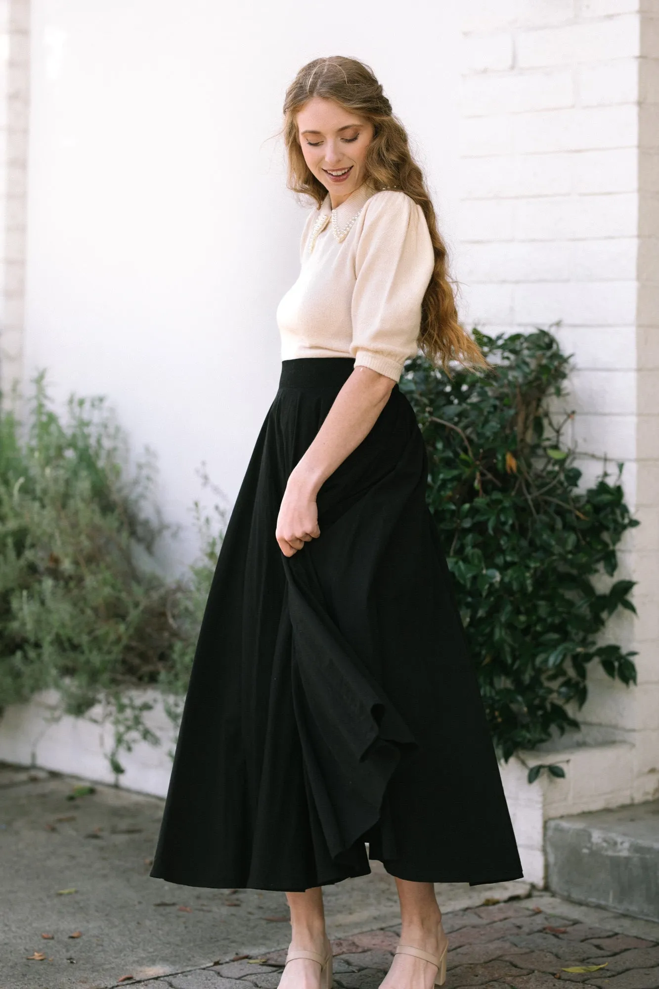 Joelle Solid Maxi Skirt