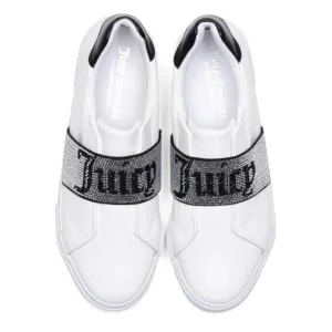 Juicy Couture Women's Studded Logo Strap Closure Comfort Shoes Fashion Sneakers