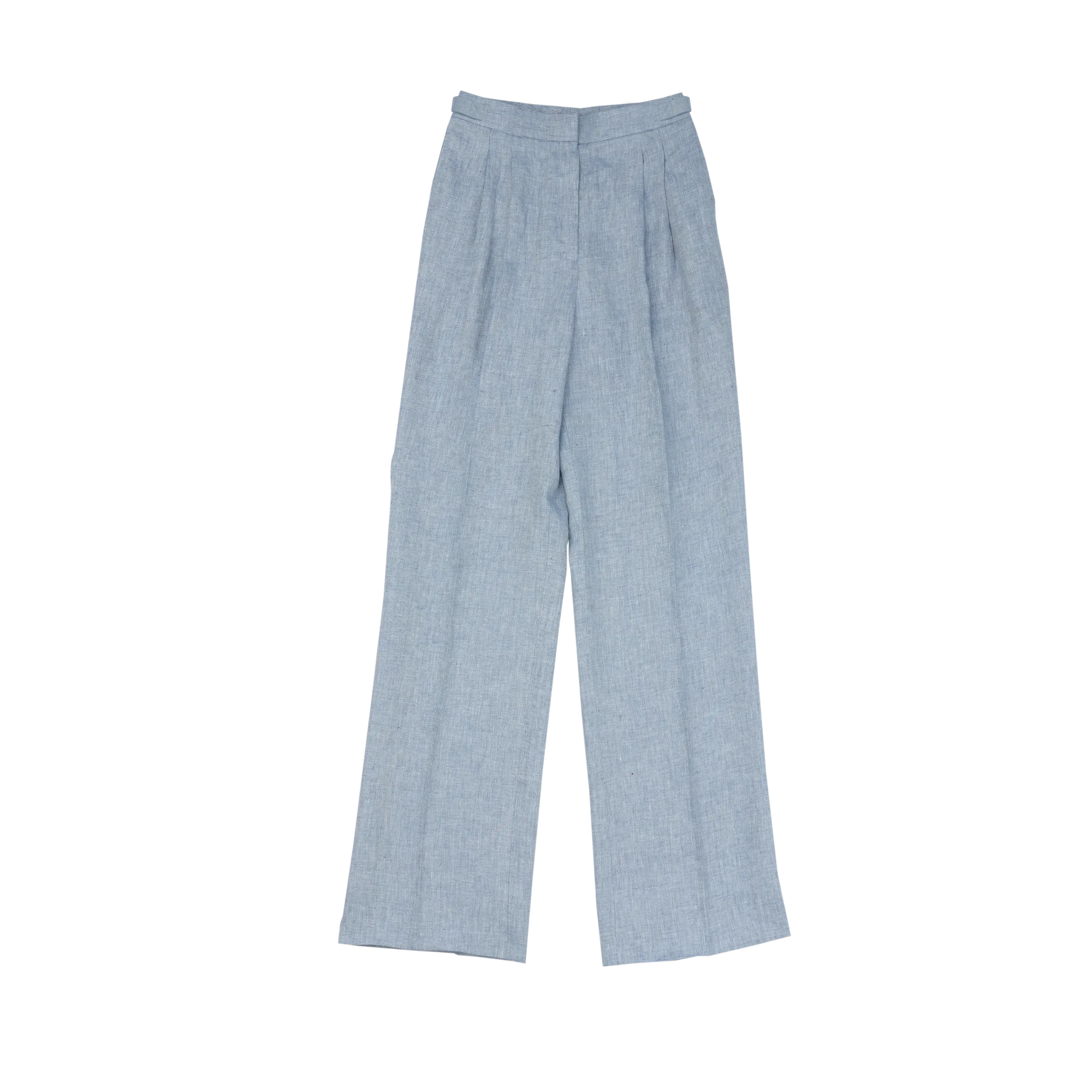 Light Blue Herringbone Perriand Trousers