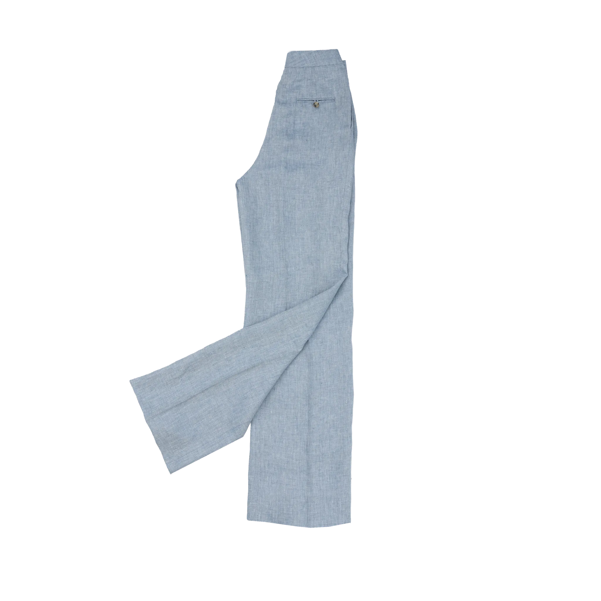 Light Blue Herringbone Perriand Trousers