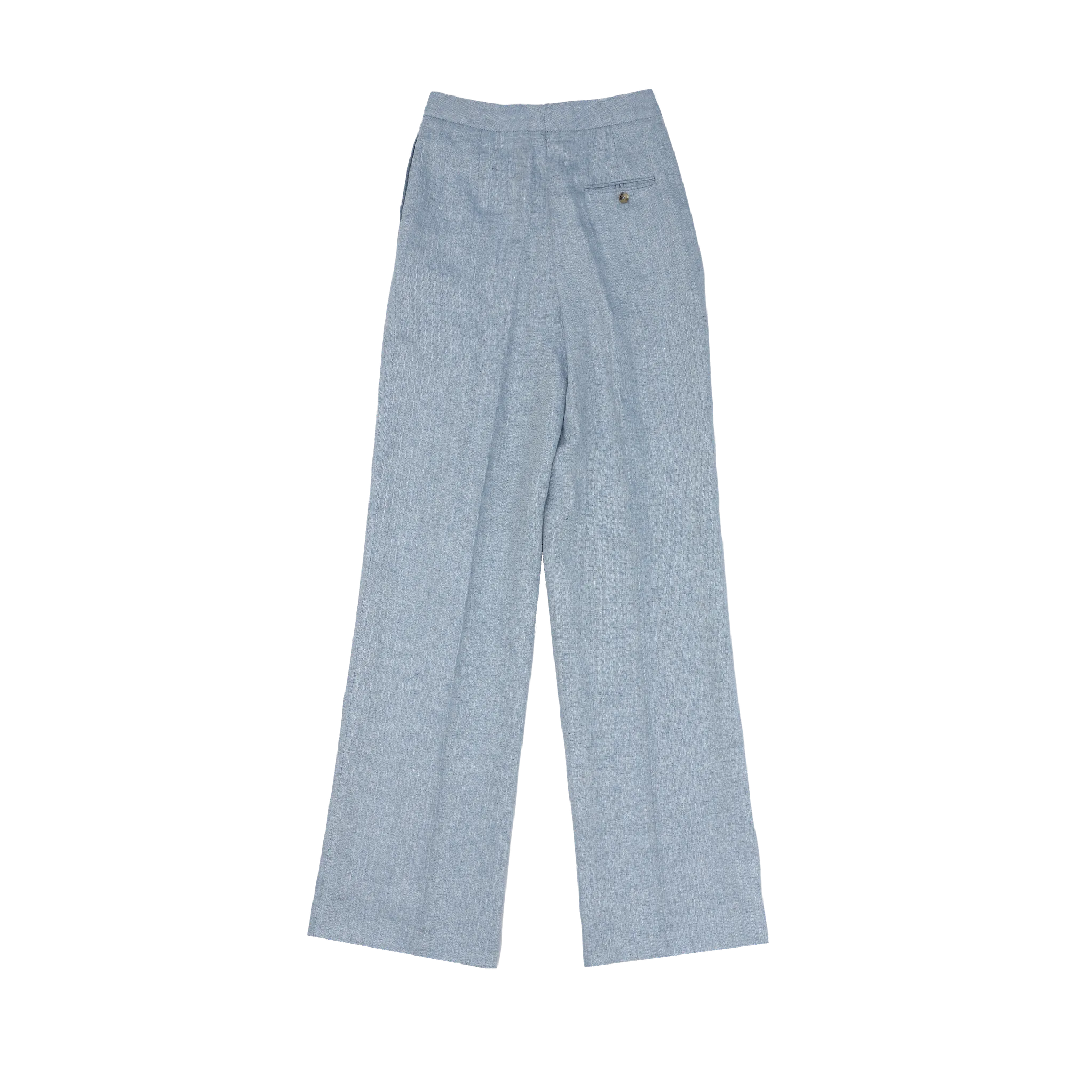 Light Blue Herringbone Perriand Trousers