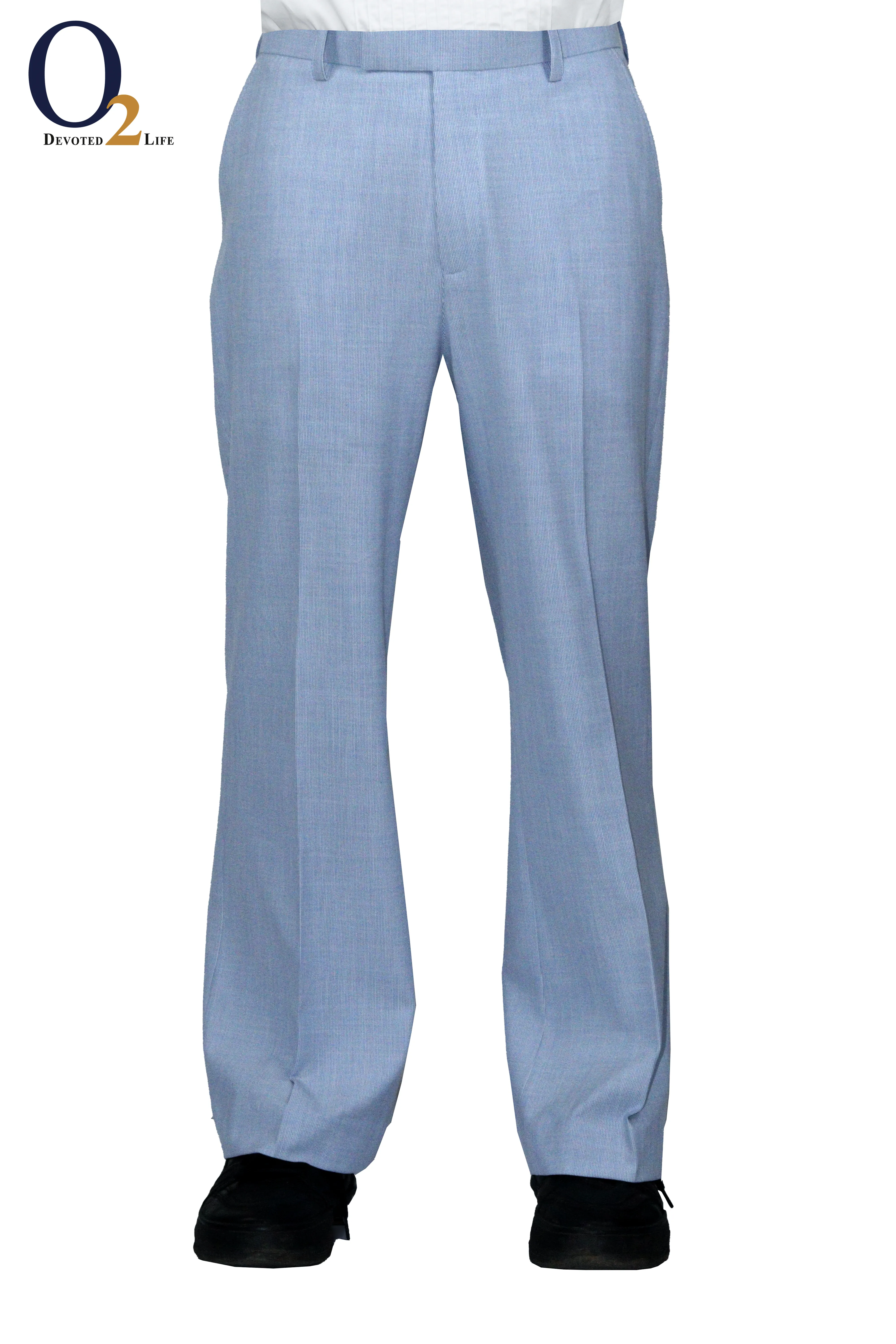 Light sky cashmere and linen Tigullio trousers