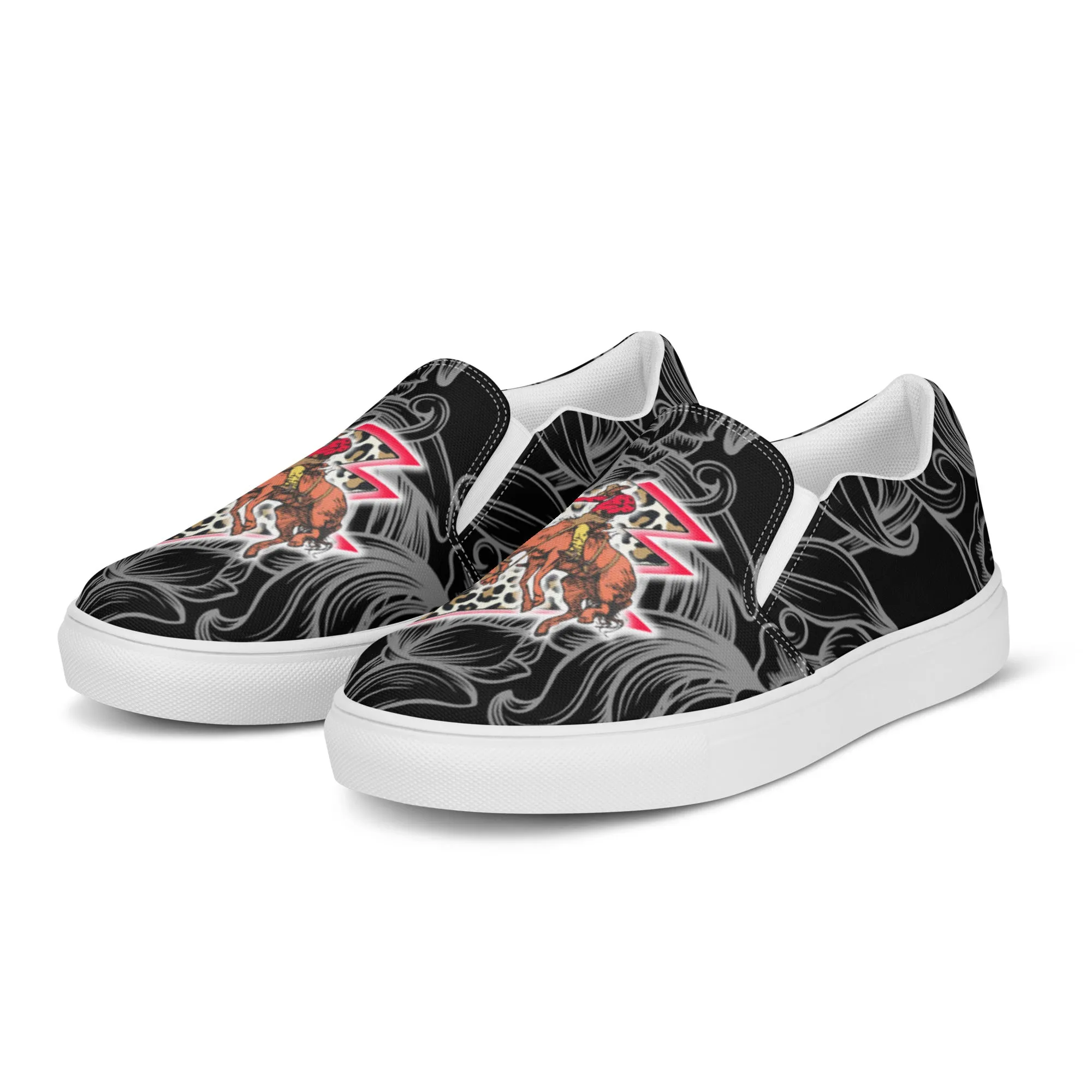 Lightning Bronc slip-on canvas shoes