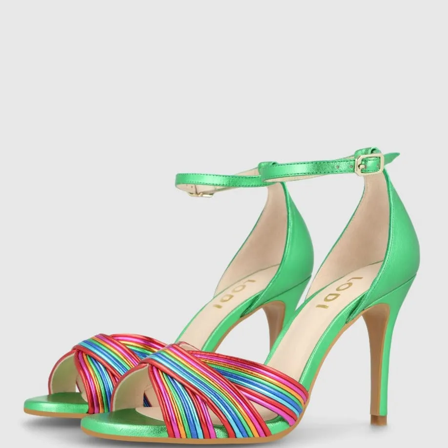 Lodi Yitus Green Strappy Sandals