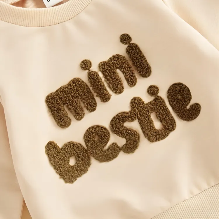 Long Sleeve Mini Bestie Embroidered Baby Set