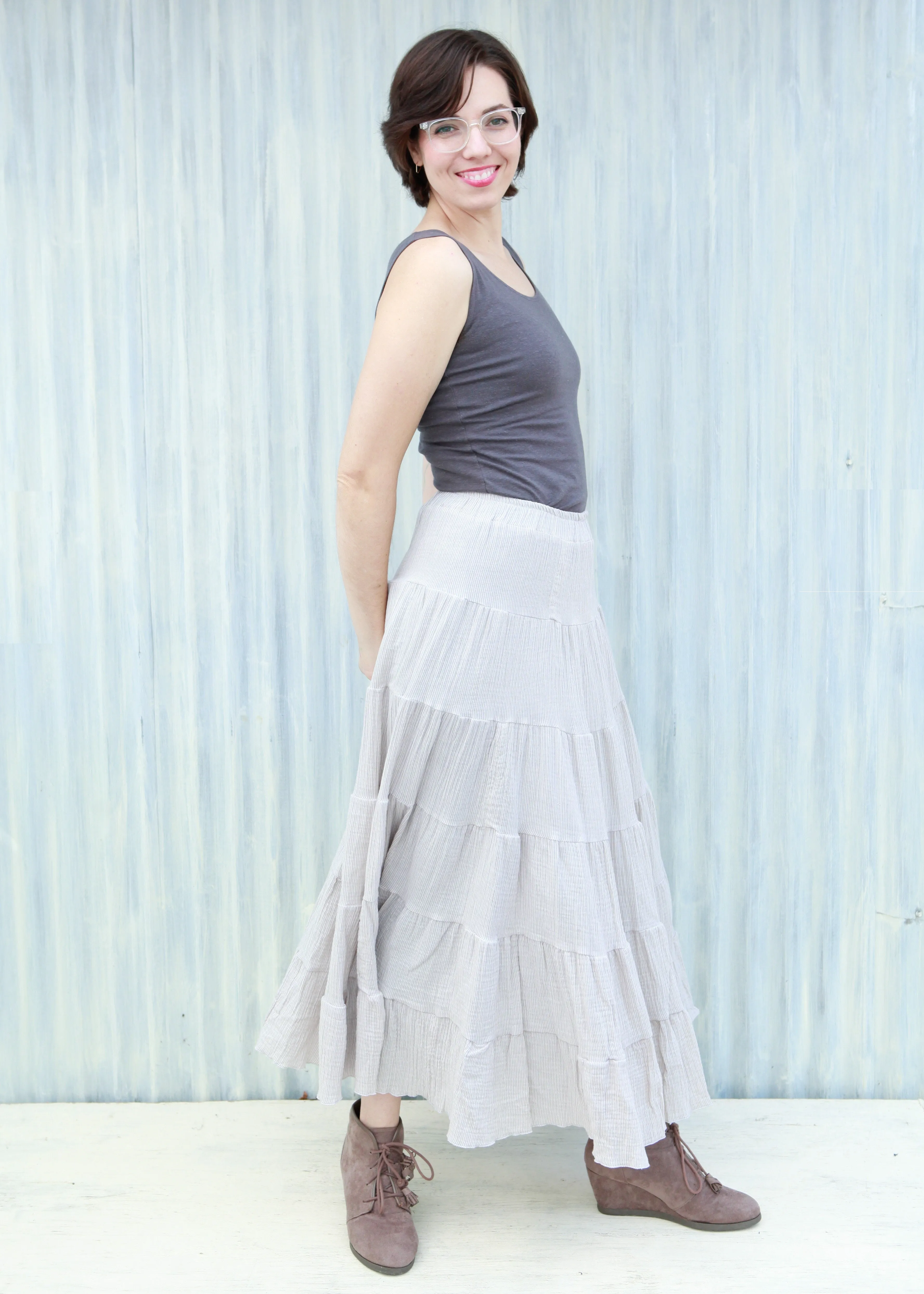 Marble Peasant Skirt