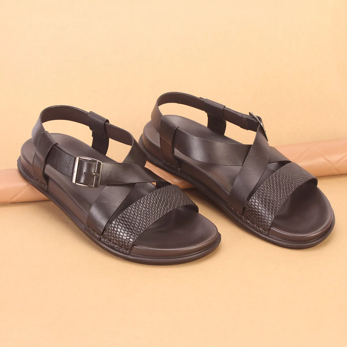 Mens "NOAT" Leather Open Toe Sandals