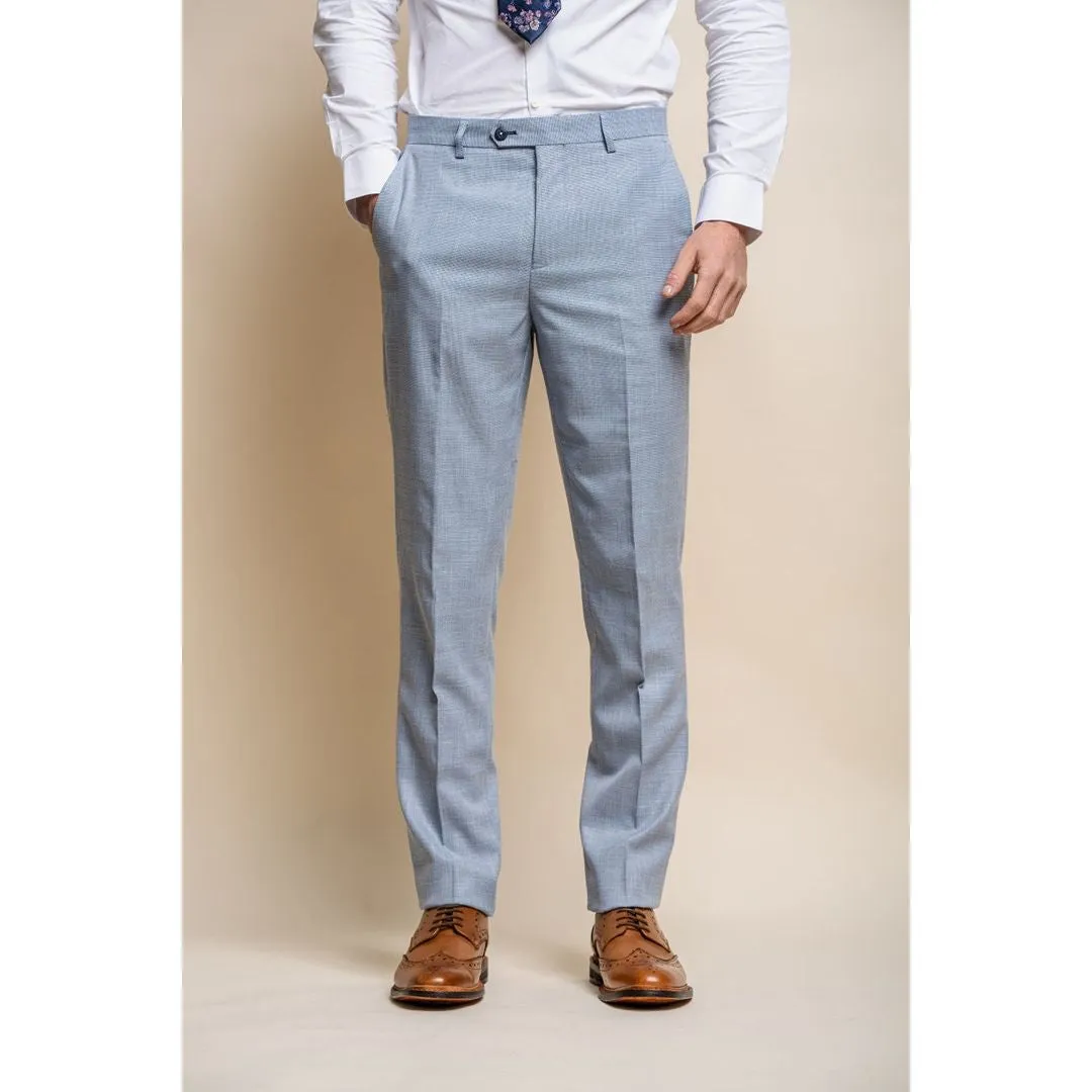 Miami - Men's Summer Light Blue Trousers