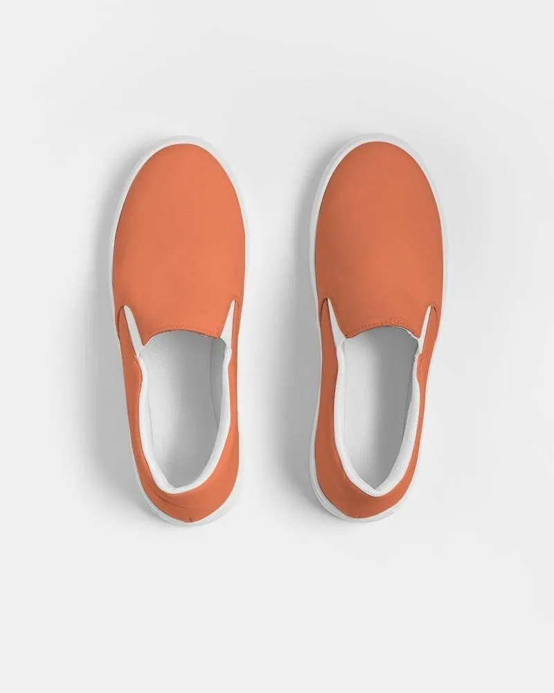 Midtone Orange Slip-On Canvas Sneakers | Women's | C0M70Y80K0