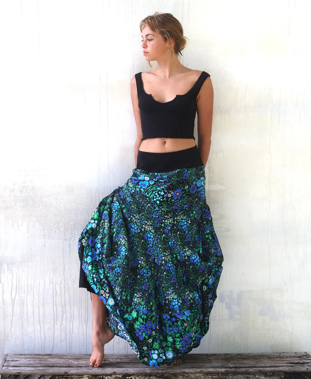 Mountain Flower Maxi Skirt