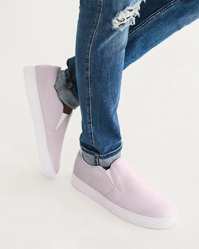 Pale Magenta Slip-On Canvas Sneakers | Men's | Bright Pale Magenta | C0M10Y0K0