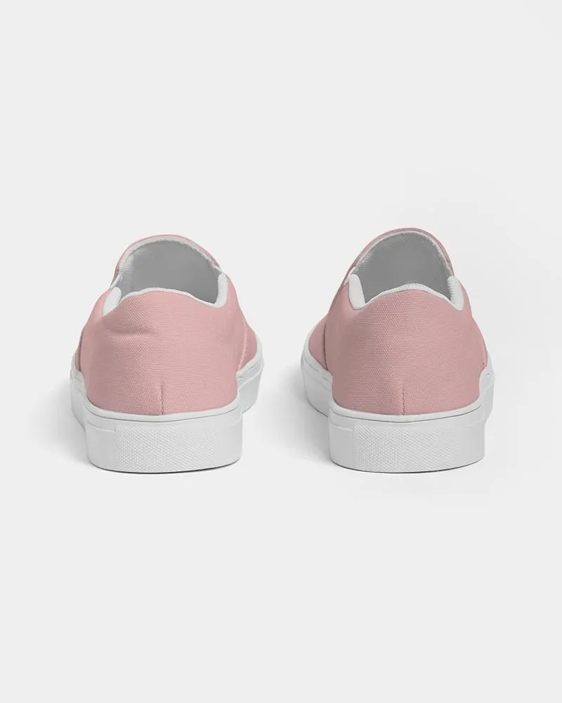 Pale Pastel Pink Slip-On Canvas Sneakers | Men's | Bright Pale Pastel Pink | C0M30Y15K0