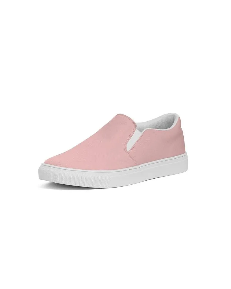 Pale Pastel Pink Slip-On Canvas Sneakers | Men's | Bright Pale Pastel Pink | C0M30Y15K0