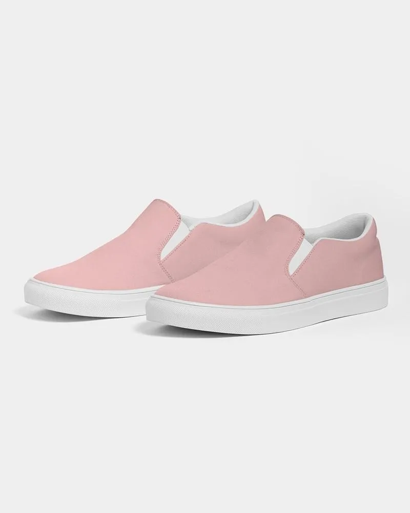 Pale Pastel Pink Slip-On Canvas Sneakers | Men's | Bright Pale Pastel Pink | C0M30Y15K0