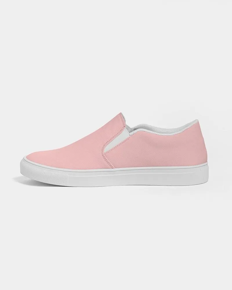 Pale Pastel Pink Slip-On Canvas Sneakers | Men's | Bright Pale Pastel Pink | C0M30Y15K0