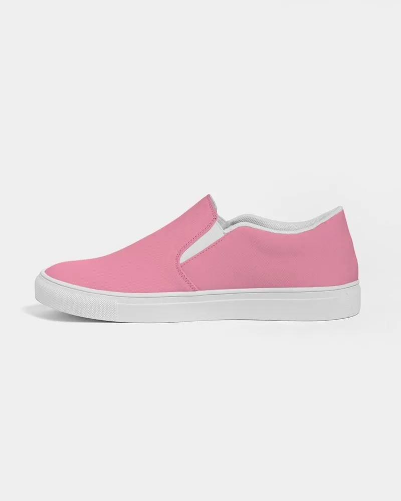 Pastel Cool Pink Slip-On Canvas Sneakers | Women's | Bright Pastel Cool Pink | C0M60Y15K0