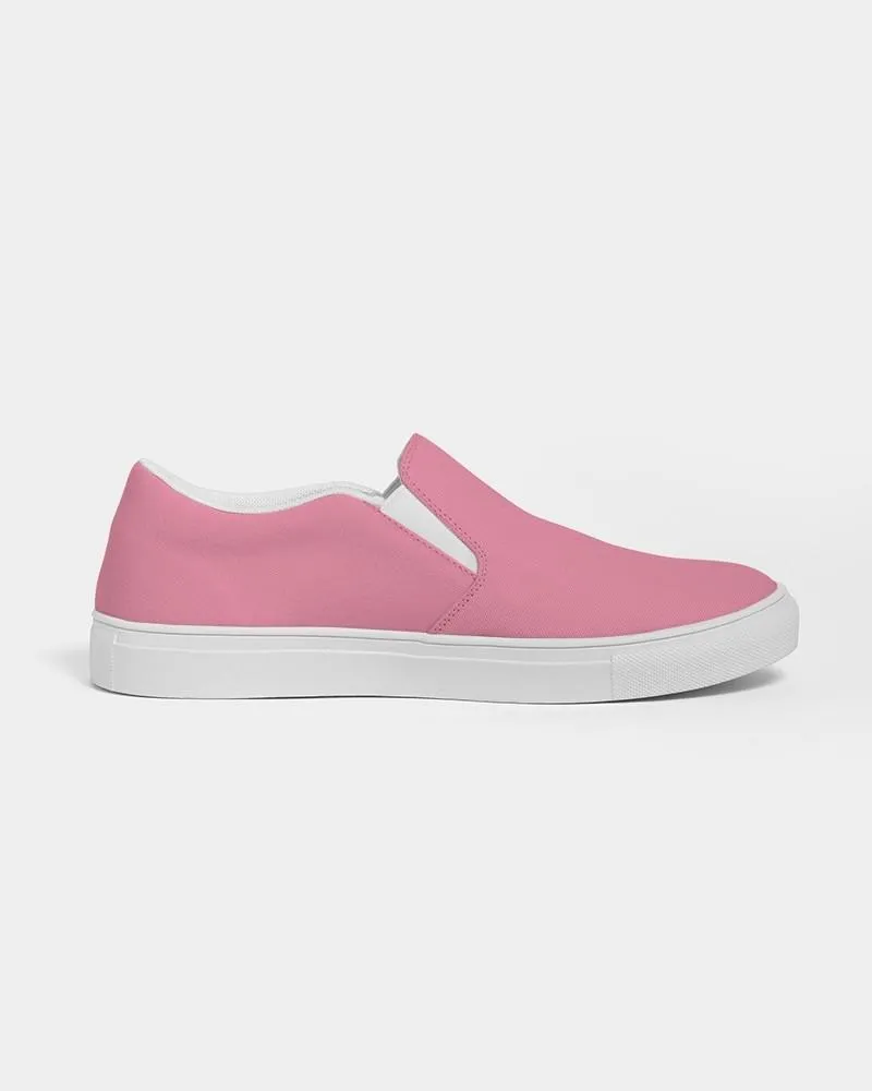 Pastel Cool Pink Slip-On Canvas Sneakers | Women's | Bright Pastel Cool Pink | C0M60Y15K0