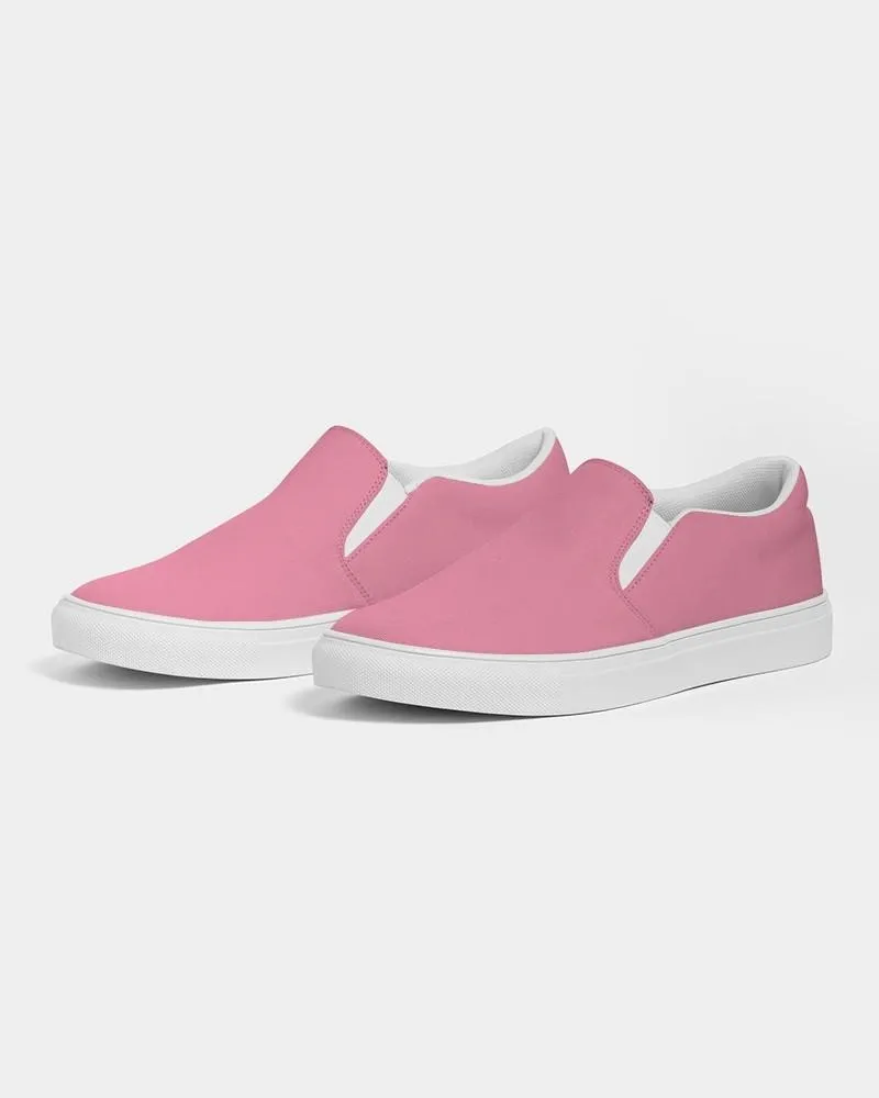 Pastel Cool Pink Slip-On Canvas Sneakers | Women's | Bright Pastel Cool Pink | C0M60Y15K0