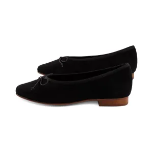 Polina Black Suede F24