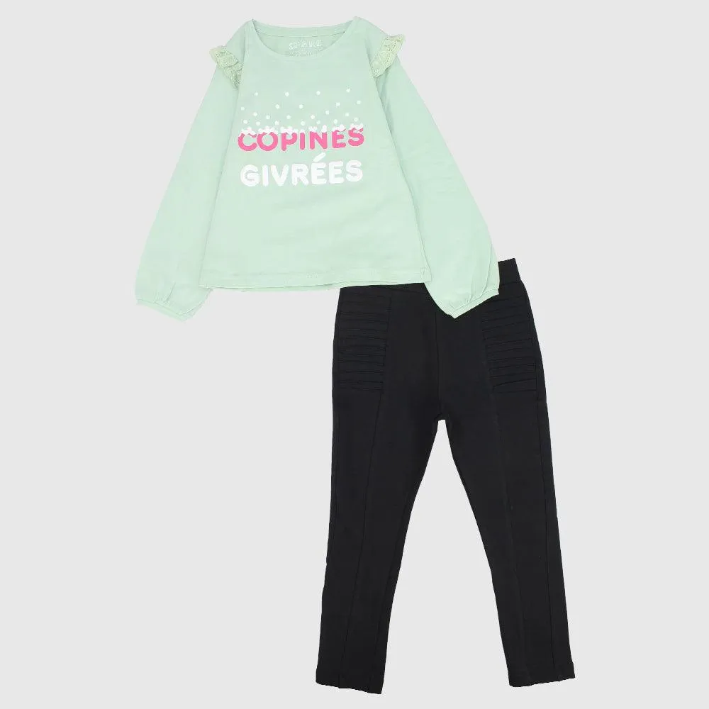 "Copines Givrees" 2-Piece Outfit Set