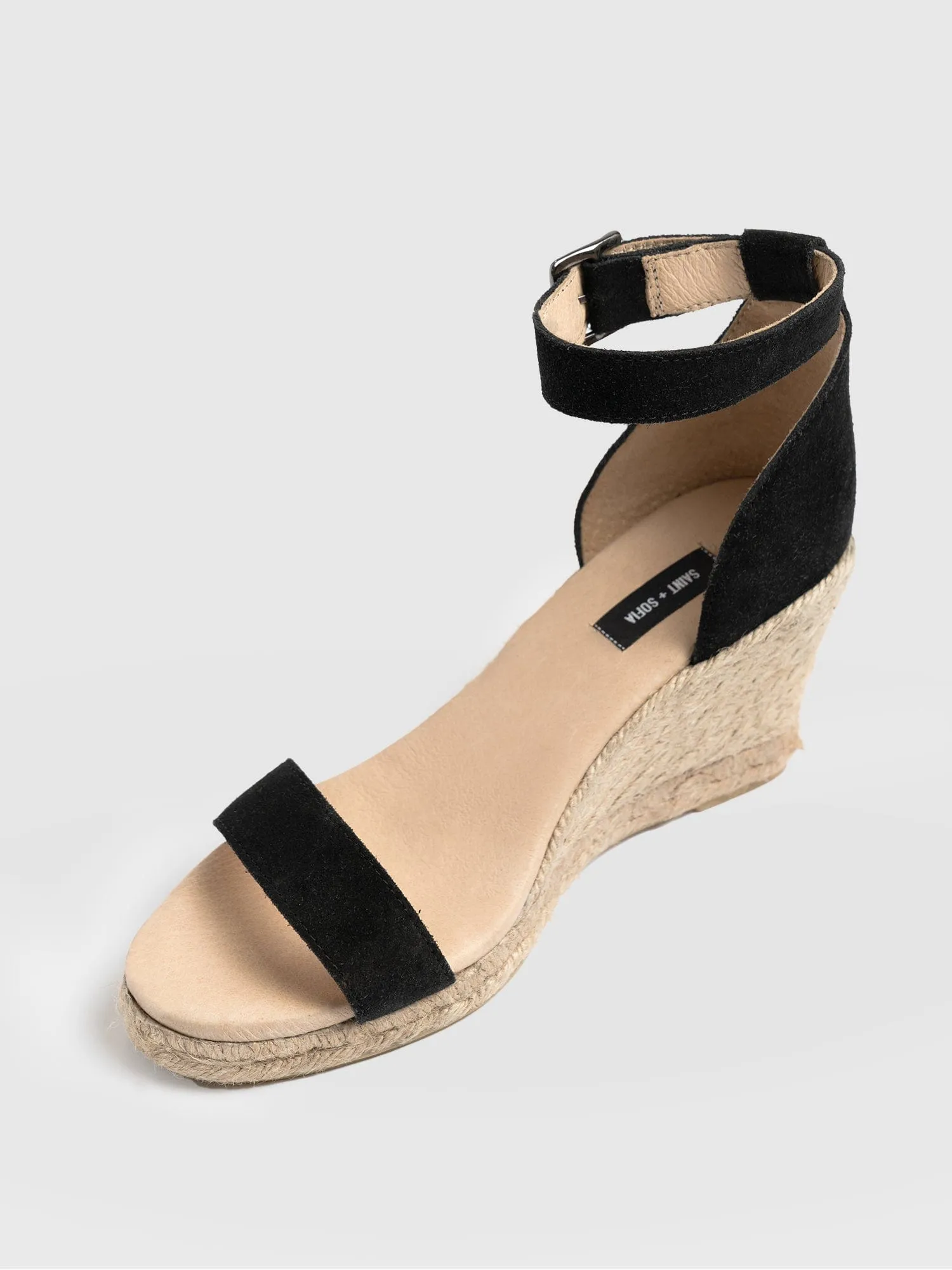 Serena Espadrille Wedges - Black