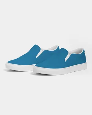 Shaded Cyan Slip-On Canvas Sneakers | Women's | C100M25Y0K30