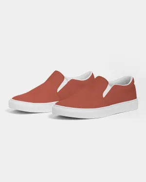 Shaded Midtone Red Slip-On Canvas Sneakers | Men's | C0M80Y80K30