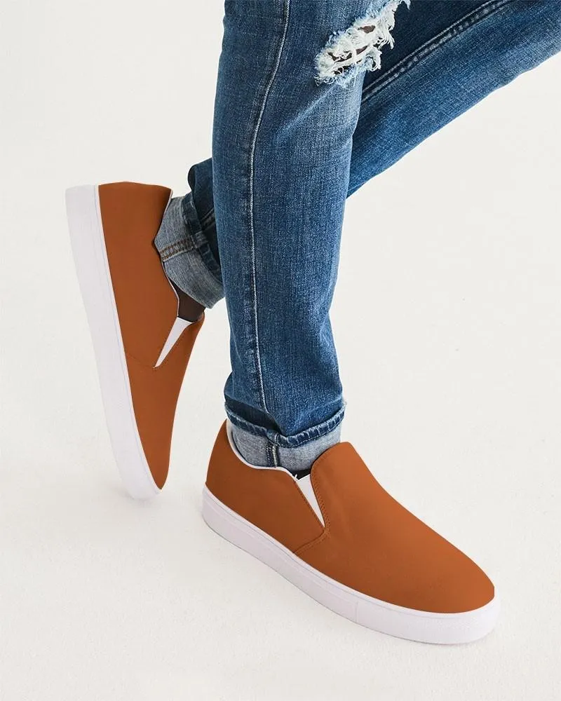 Shaded Orange Slip-On Canvas Sneakers | Men's | C0M75Y100K30