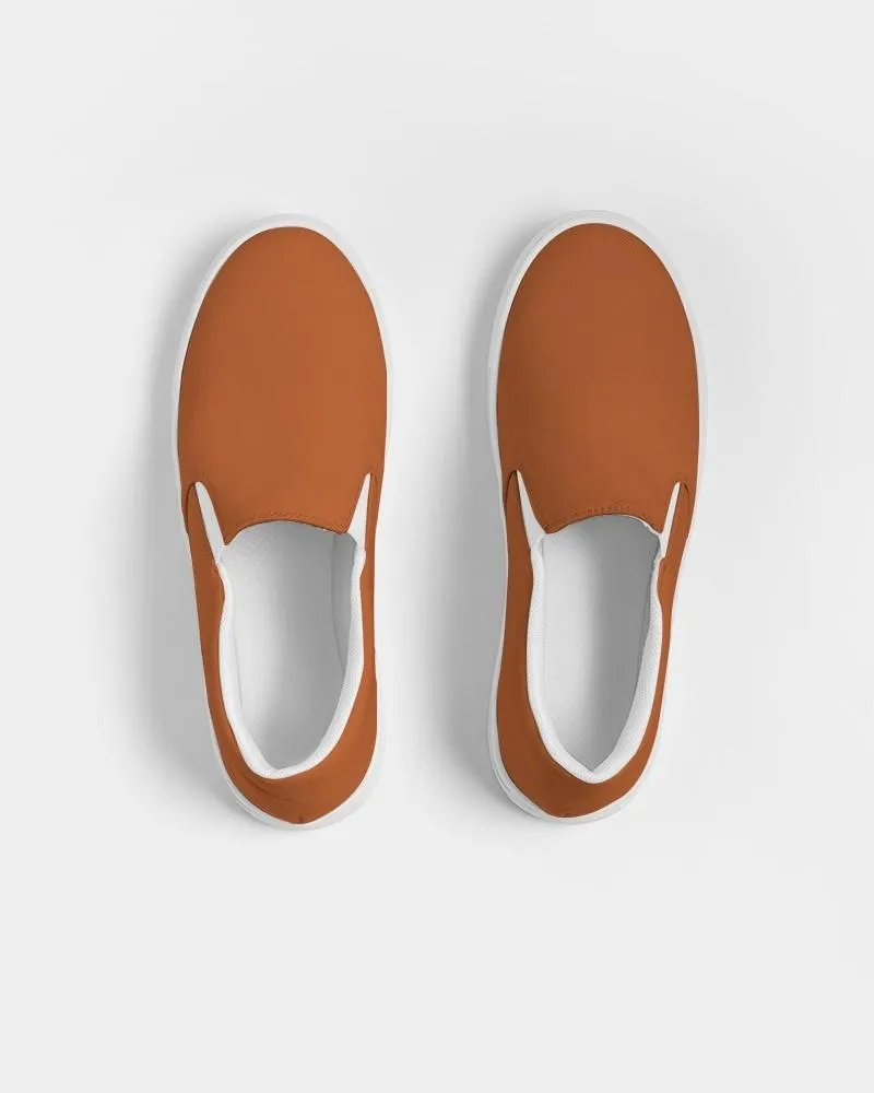 Shaded Orange Slip-On Canvas Sneakers | Men's | C0M75Y100K30