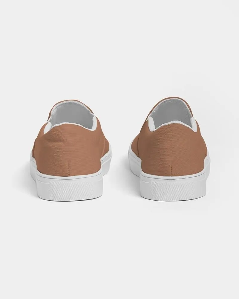 Shaded Pastel Orange Slip-On Canvas Sneakers | Men's | C0M45Y60K30