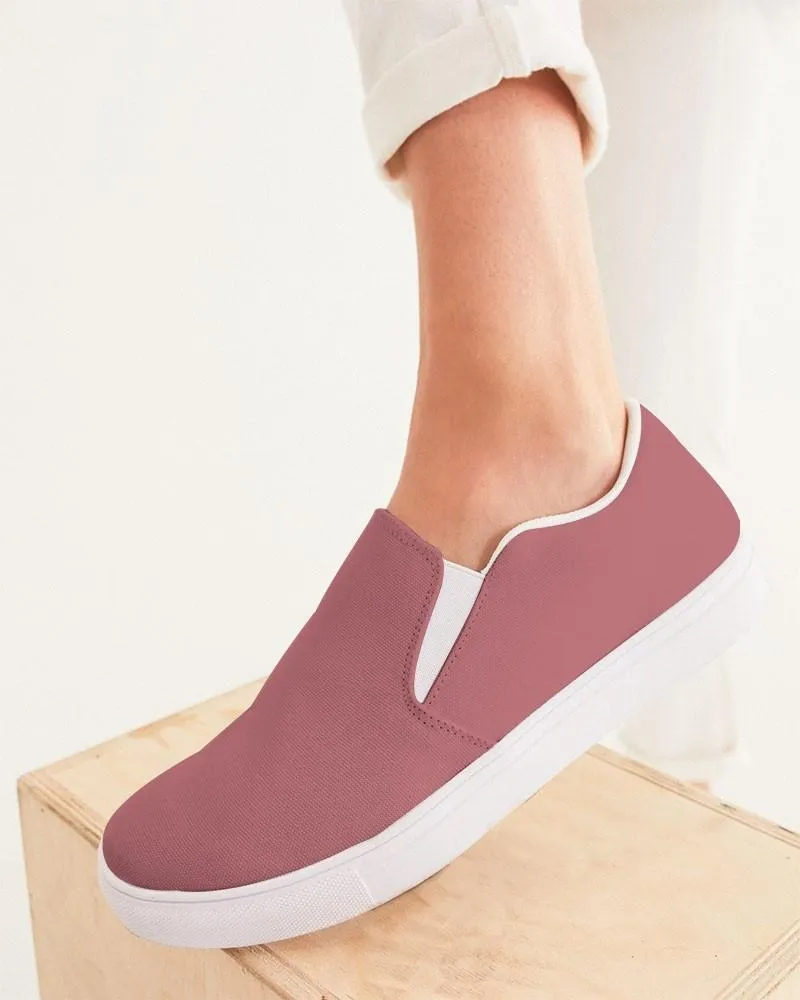 Shaded Pastel Pink Slip-On Canvas Sneakers | Women's | C0M60Y30K30