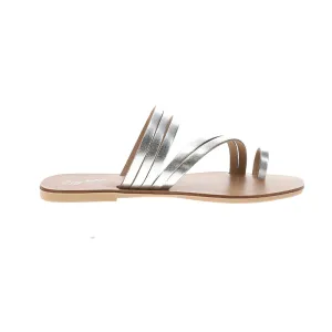 Summer Rain Metallic Strappy Sandals