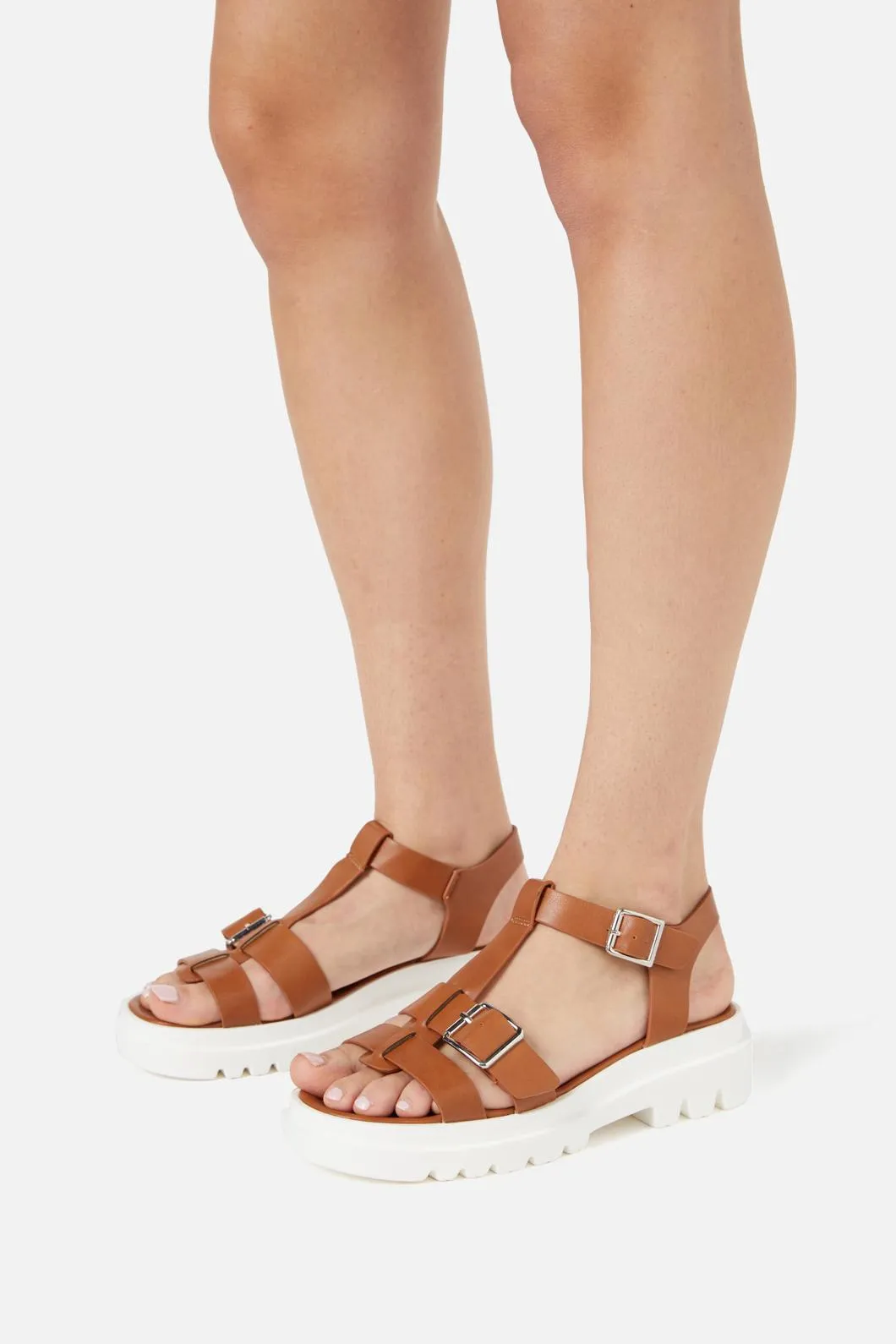 Tan Open Toe Sandals